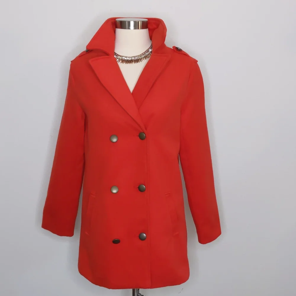 Old Navy Red Pea Coat XXL size 16